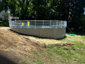 Metric Radiant Semi Inground Pool